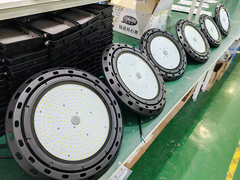 Màu cơ thể đen Đèn LED High Bay có thể tắt cho đèn UFO High Bay