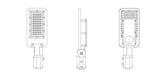 50W 6000lm Outdoor LED Street Lighting 24V 48V